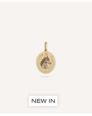 Cece Jewellery 18Ct Wild Horse Pendant Necklace - White