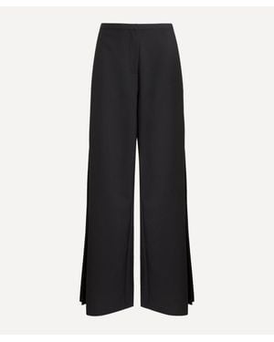 Clea Carlos Side Tie Wide Leg Pants - Black