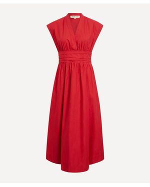 Mondo Corsini Georgia Cotton Poplin Dress - Red