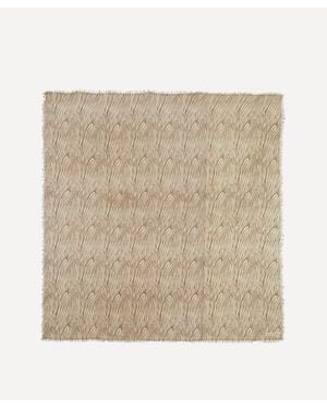 Kujten Effy Marbled Extra Large Cashmere Bandana - Natural