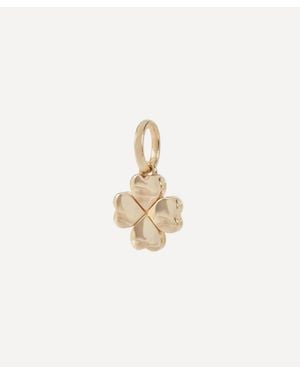 Liberty 9Ct Wish Me Luck Clover Pendant - White