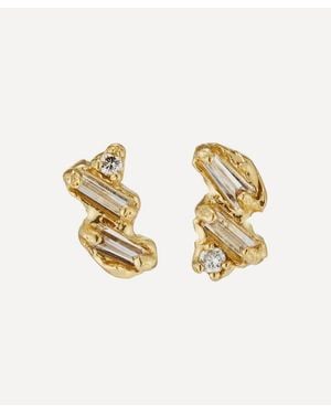 Ellis Mhairi Cameron 14Ct Armach Diamond Scatter Stud Earrings - Metallic