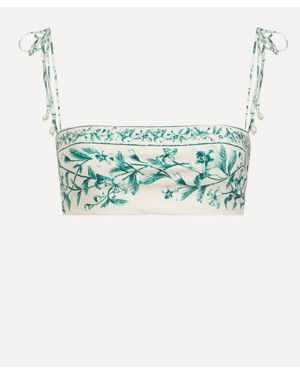 Agua Bendita Primavera Bikini Top - Blue