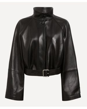 Loewe Short Nappa Lambskin Trench Jacket - Black