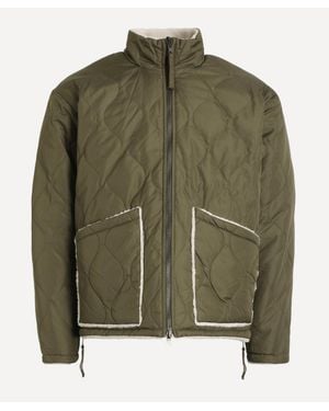 Taion Military Reversible Down Boa Hi-Neck Jacket - Green