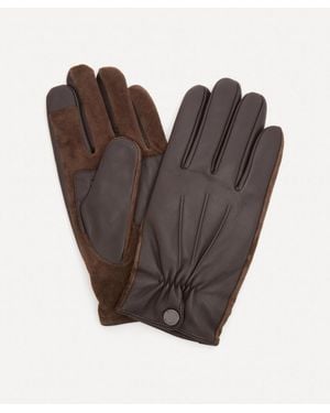 Dents Esher Suede Touchscreen Leather Gloves - Brown