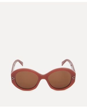 Celine Acetate Round Sunglasses - Pink