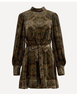 Barbour X Farm Rio Ana Clara Mini Dress - Green