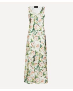 Simone Rocha Rose Scoop Neck Camisole Dress - Green