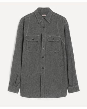 Kapital Grandrelle Bone Patch Ventilator Shirt - Grey