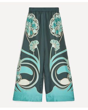 La DoubleJ Palazzo Placee Wide-Leg Pants - Green
