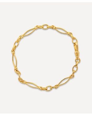 V By Laura Vann 18Ct-Plated Vintage Link Chain Bracelet - Metallic