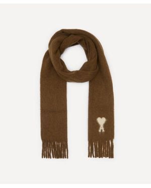 Ami Paris De Coeur Scarf - Natural