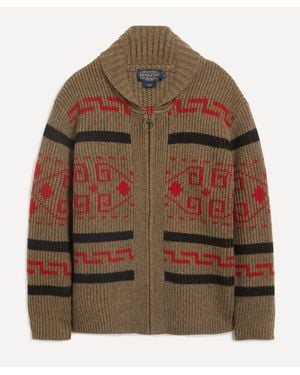 Pendleton Original Westerley Zipped Cardigan - Brown