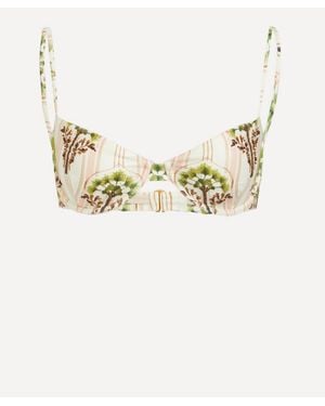 Agua Bendita Magdalena Bikini Top - Metallic