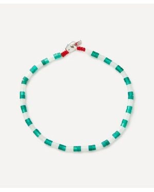 Miansai Sterling Kai Agate Bracelet - Green