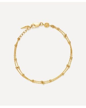Missoma 18Ct-Plated Vermeil Double Rope Chain Bracelet - Metallic