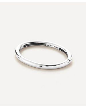 Jenny Bird Platinum-Plated Gia Mega Bangle Bracelet - White
