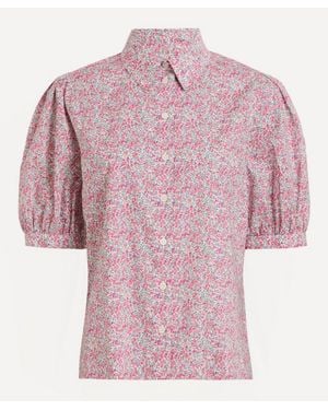 Liberty Puff-Sleeve Shirt - Pink