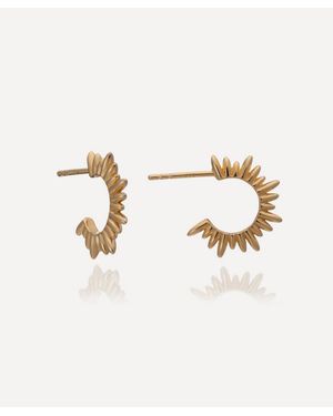 Rachel Jackson 22Ct-Plated Electric Goddess Mini Hoop Earrings - Metallic