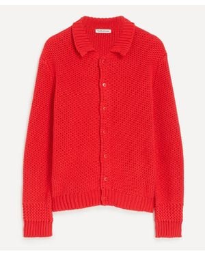 YMC Rat Pack Knit Cardigan - Red