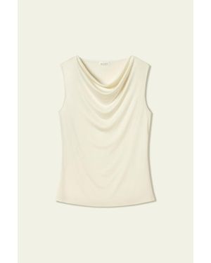 LILYSILK Damen Seidentop Wasserfall-Ausschnitt - Mehrfarbig