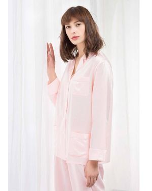 LILYSILK Damen Seidenschlafanzug Set Aus Charmeuse - Pink
