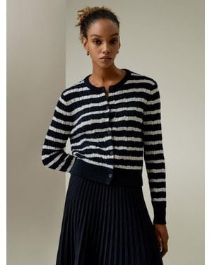 LILYSILK Kaschmir-Cardigan Damen Deutschland Lange Ärmel - Blau