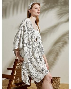 LILYSILK Seide Cardigan De 22Mm Crêpe De Chine Seide Dreiviertelärmel Maßgeschneidert Für Den Urlaub - Natur