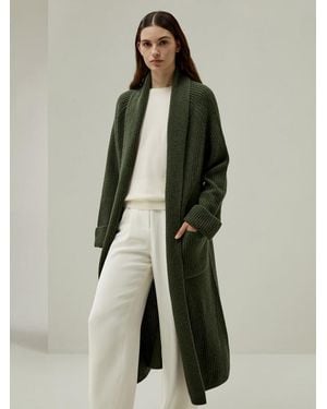 LILYSILK Gilet Cachemire Laine - Vert