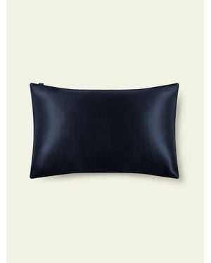 LILYSILK Seiden Kopfkissenbezug De 100% Grade 6A Maulbeerseide Mit Seitlichem Hotelverschluss Weich Und Gemütlich - Blau
