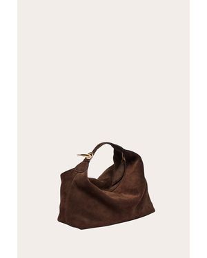 Liffner Pillow Pouch Suede Dark - Brown