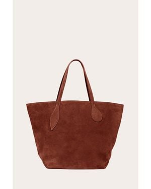 Liffner Sprout Tote Rust Suede - Red