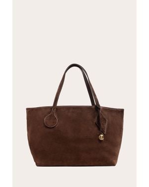 Liffner Sprout Tote Large Dark Suede - Brown