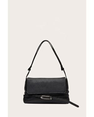 Liffner Belted Shoulder Bag - Black