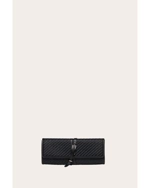 Liffner Belted Clutch Raffia - White