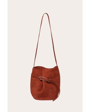 Liffner Belted Bucket Bag - Red