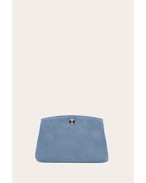 Liffner Pushlock Pouch Denim Suede - Blue