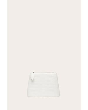 Liffner Zip Clutch Croc - Natural