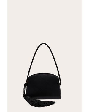 Liffner Tassel Clutch Satin - Black