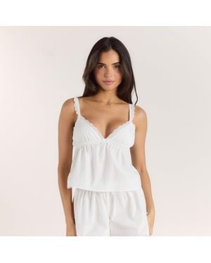 Lounge Haut De Pyjama Caraco - Blanc
