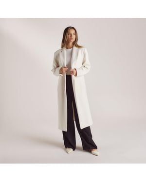 Lounge Wool Blazer Coat - Natural