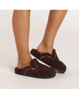 Lounge Anya Mule Slippers - Brown