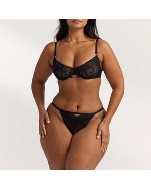 Lounge Flirt Balcony Bra - Black