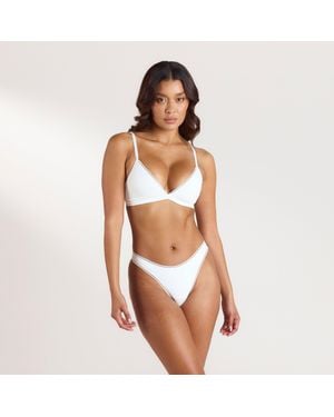 Lounge Comfort Triangle Bralette - Weiß