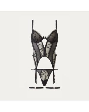 Lounge Gia Intimates Basque (Set) - Black