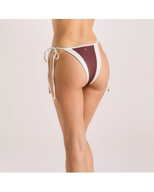 Lounge Monaco Tie Side Brazilian Bikini Slip - Oranje