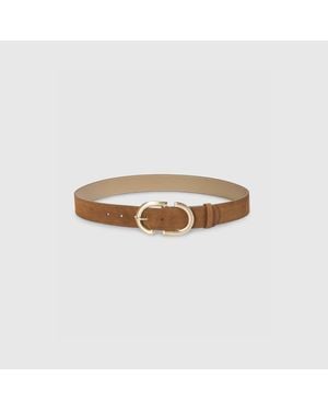 Lounge Curved Buckle Belt - Natural