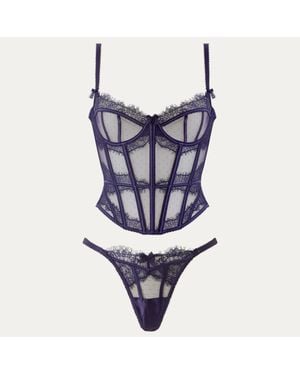 Lounge Alessia Corset (Set) - Blue