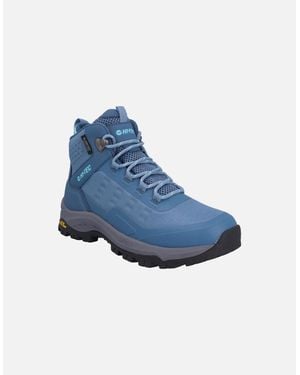 Hi-Tec Storm Expedition Sport Polyester Mid Hiking Boots - Blue